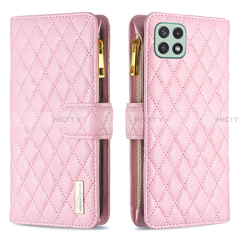 Funda de Cuero Cartera con Soporte Carcasa B12F para Samsung Galaxy A22 5G