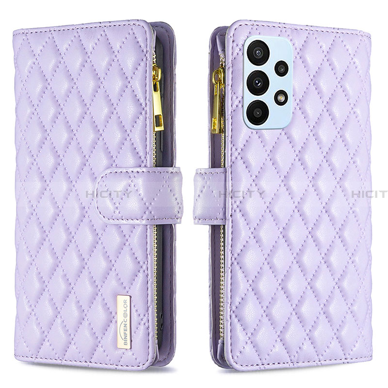 Funda de Cuero Cartera con Soporte Carcasa B12F para Samsung Galaxy A23 4G