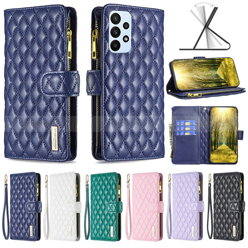 Funda de Cuero Cartera con Soporte Carcasa B12F para Samsung Galaxy A23 5G