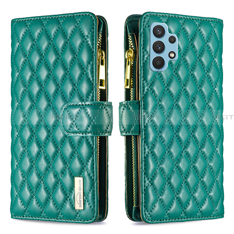 Funda de Cuero Cartera con Soporte Carcasa B12F para Samsung Galaxy A32 5G