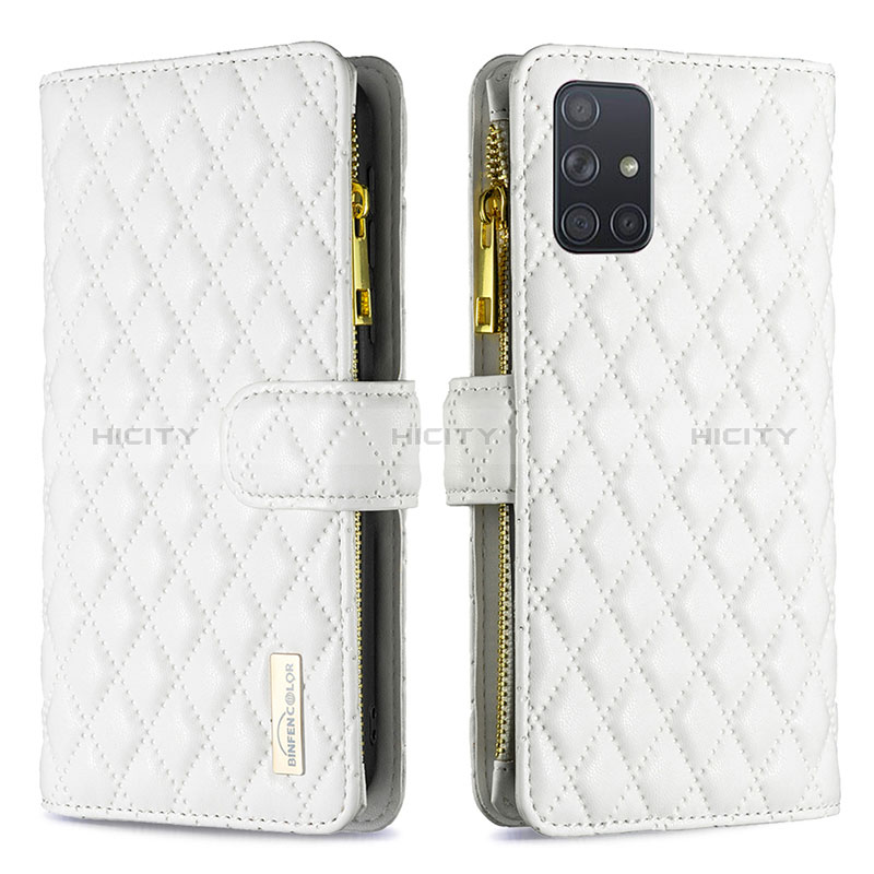 Funda de Cuero Cartera con Soporte Carcasa B12F para Samsung Galaxy A71 4G A715