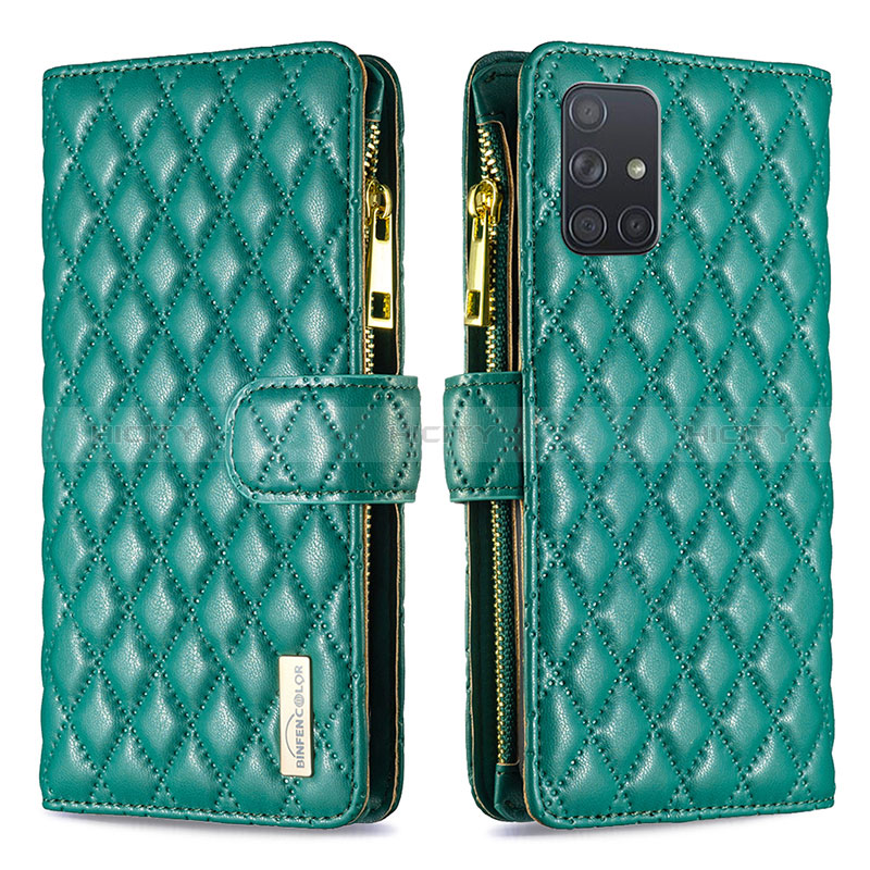 Funda de Cuero Cartera con Soporte Carcasa B12F para Samsung Galaxy A71 4G A715