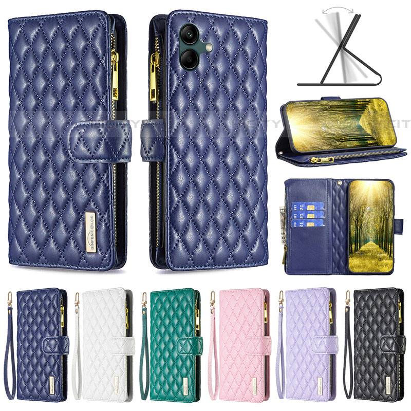 Funda de Cuero Cartera con Soporte Carcasa B12F para Samsung Galaxy F04