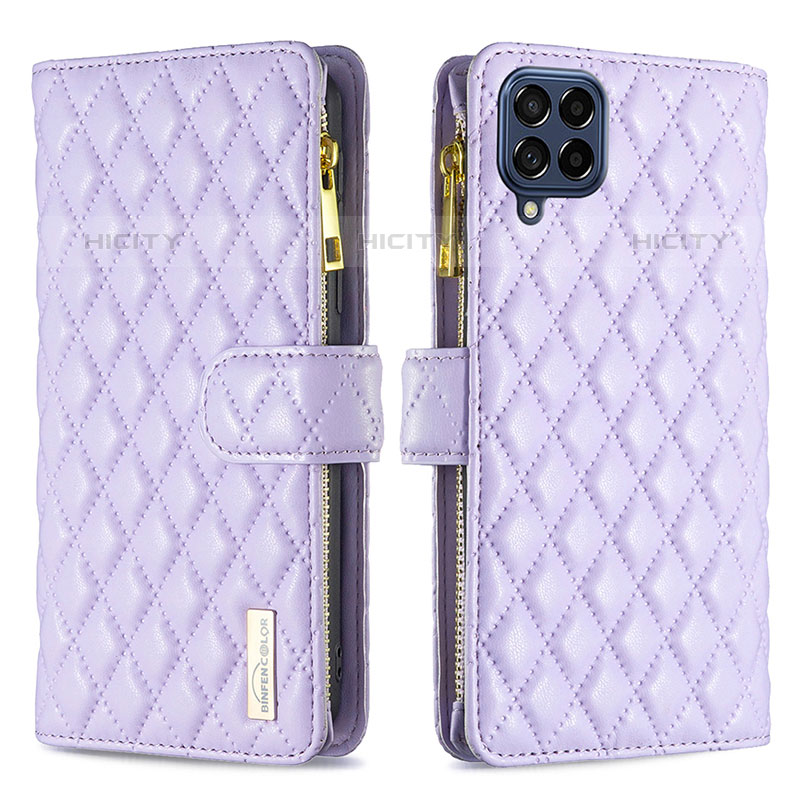 Funda de Cuero Cartera con Soporte Carcasa B12F para Samsung Galaxy M53 5G