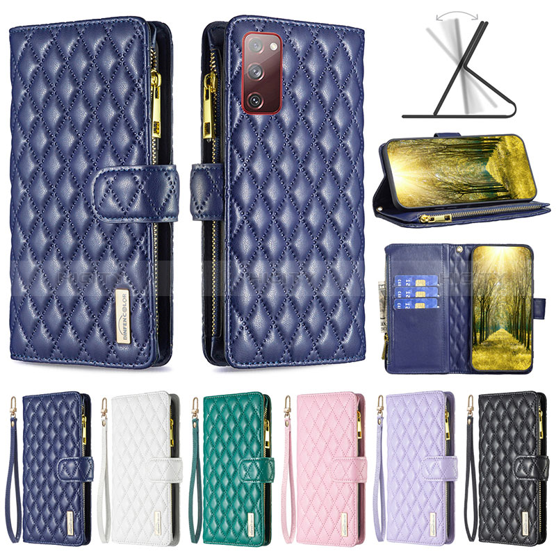 Funda de Cuero Cartera con Soporte Carcasa B12F para Samsung Galaxy S20 FE 5G