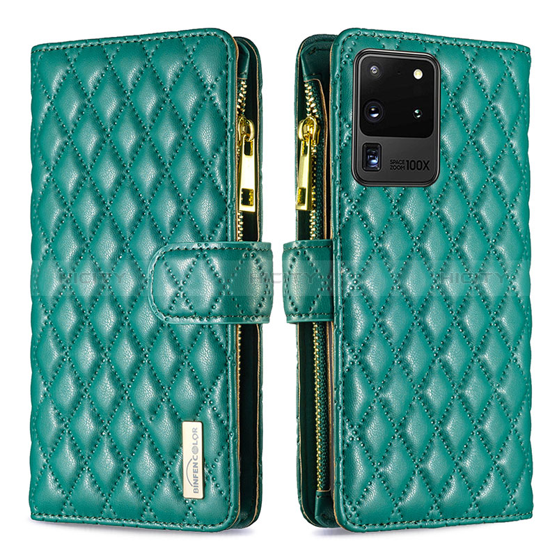 Funda de Cuero Cartera con Soporte Carcasa B12F para Samsung Galaxy S20 Ultra 5G