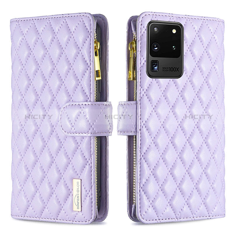 Funda de Cuero Cartera con Soporte Carcasa B12F para Samsung Galaxy S20 Ultra 5G