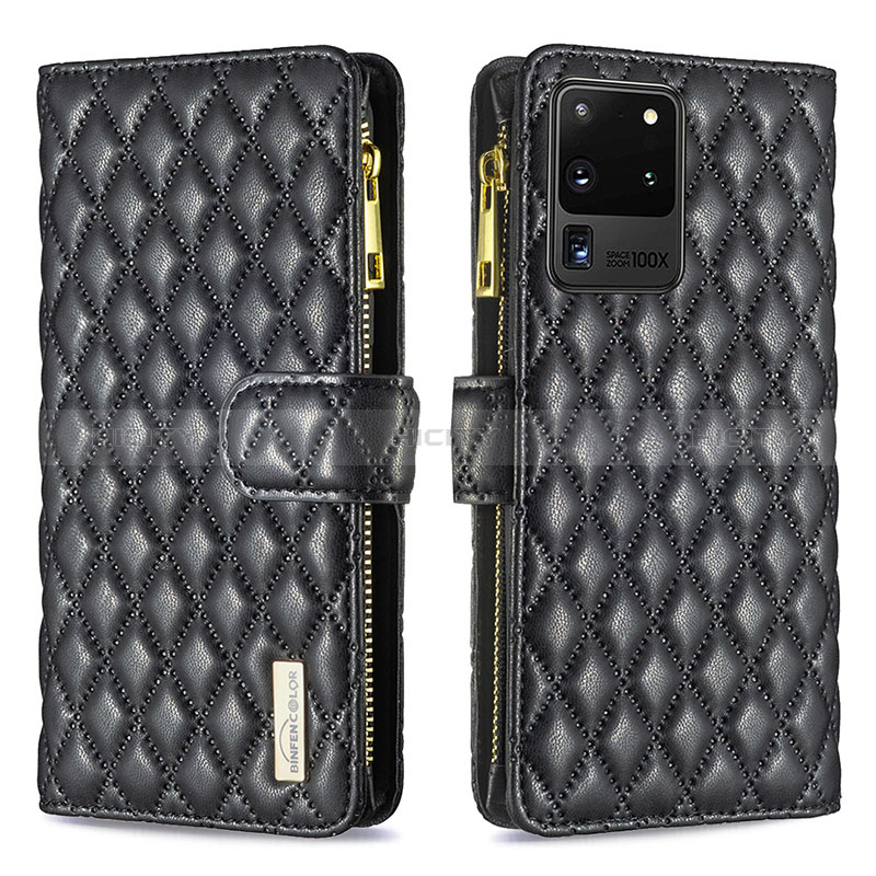 Funda de Cuero Cartera con Soporte Carcasa B12F para Samsung Galaxy S20 Ultra 5G