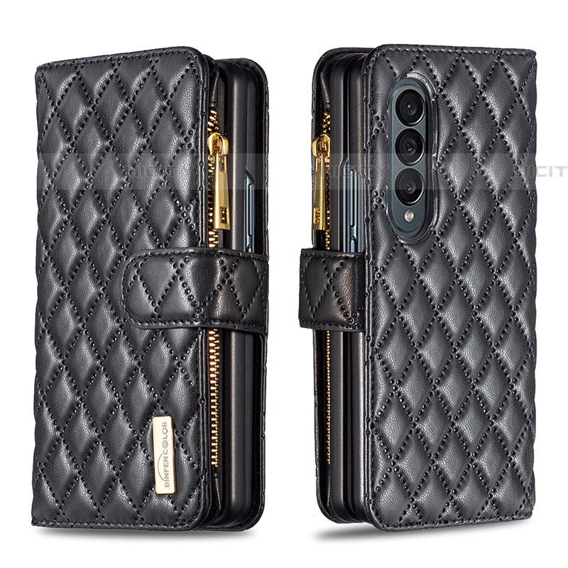 Funda de Cuero Cartera con Soporte Carcasa B12F para Samsung Galaxy Z Fold4 5G