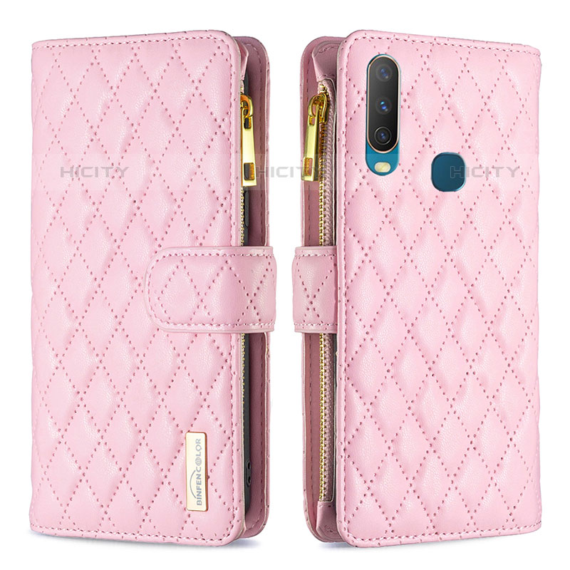 Funda de Cuero Cartera con Soporte Carcasa B12F para Vivo Y12