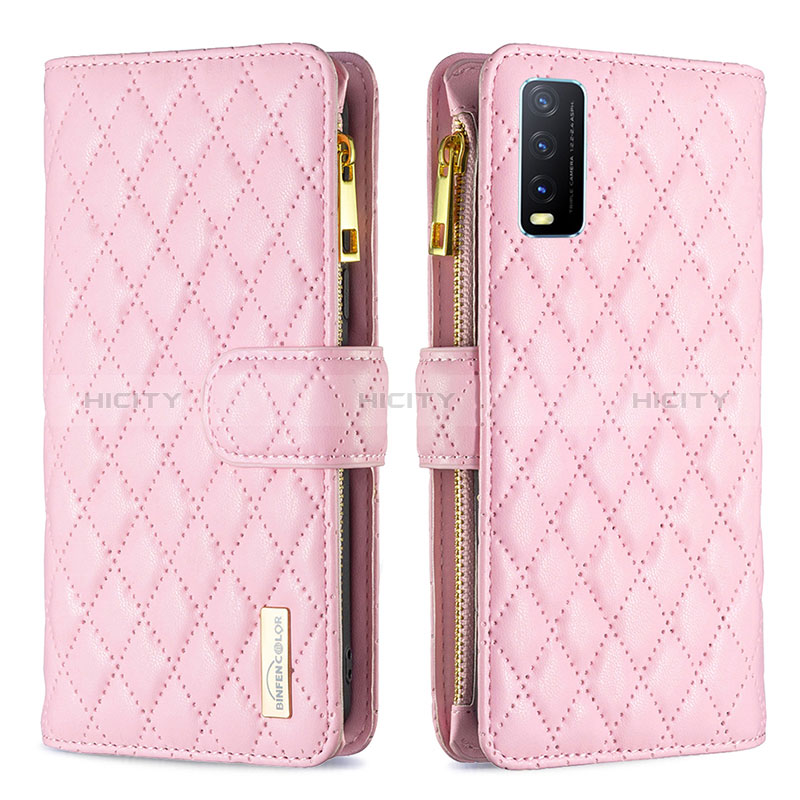 Funda de Cuero Cartera con Soporte Carcasa B12F para Vivo Y12A