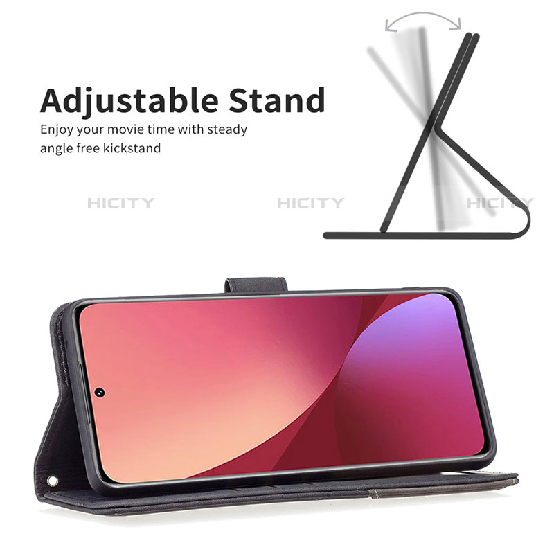 Funda de Cuero Cartera con Soporte Carcasa B12F para Xiaomi Mi 12S Pro 5G