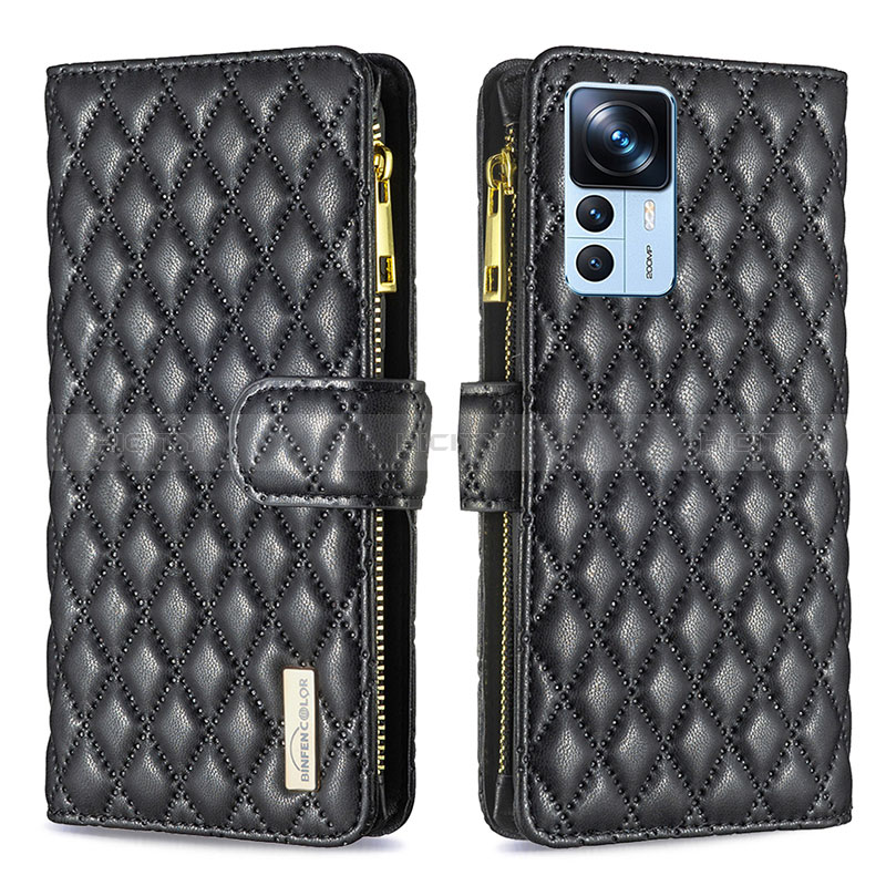 Funda de Cuero Cartera con Soporte Carcasa B12F para Xiaomi Mi 12T Pro 5G