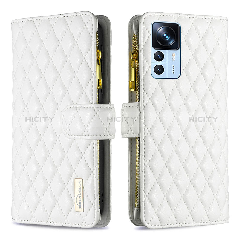 Funda de Cuero Cartera con Soporte Carcasa B12F para Xiaomi Redmi K50 Ultra 5G