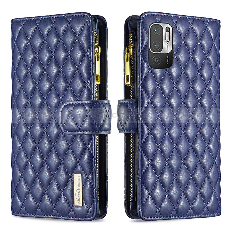 Funda de Cuero Cartera con Soporte Carcasa B12F para Xiaomi Redmi Note 10 5G