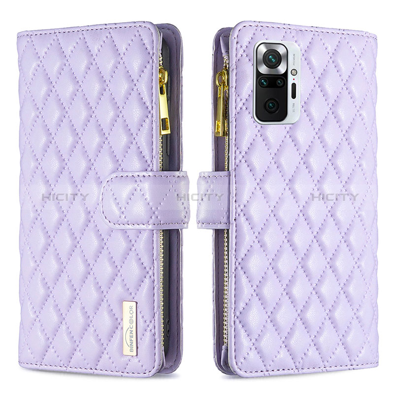 Funda de Cuero Cartera con Soporte Carcasa B12F para Xiaomi Redmi Note 10 Pro 4G