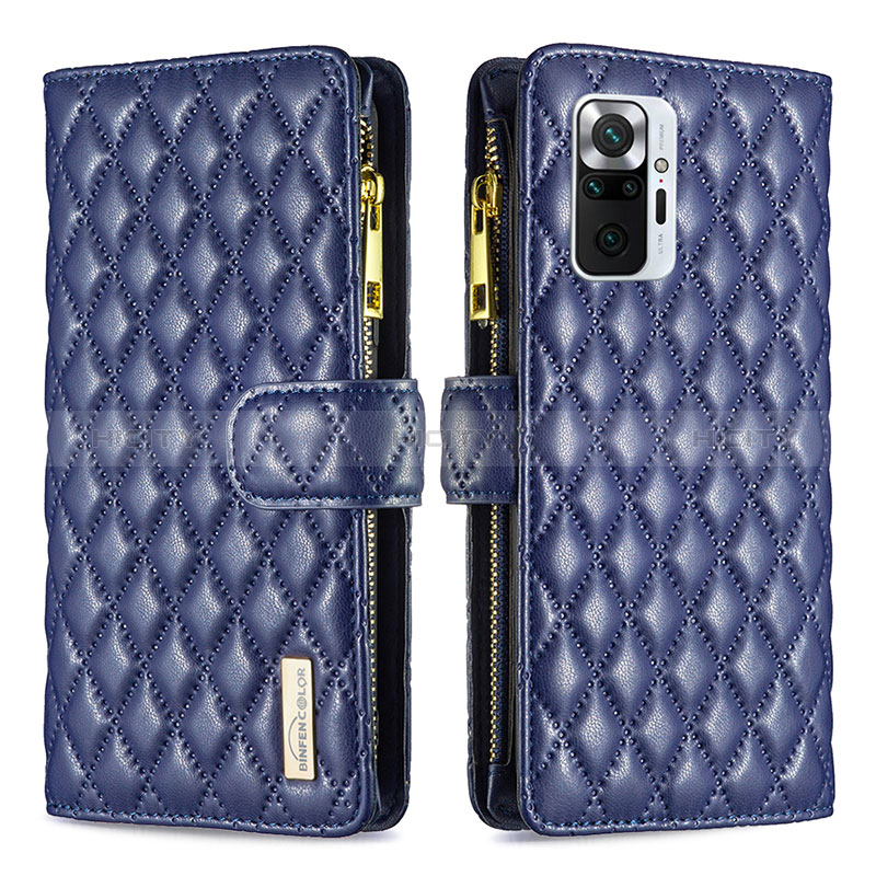 Funda de Cuero Cartera con Soporte Carcasa B12F para Xiaomi Redmi Note 10 Pro Max