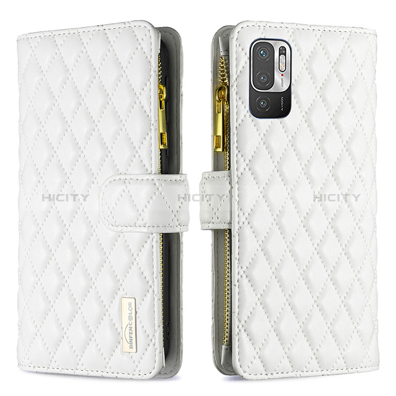 Funda de Cuero Cartera con Soporte Carcasa B12F para Xiaomi Redmi Note 10T 5G