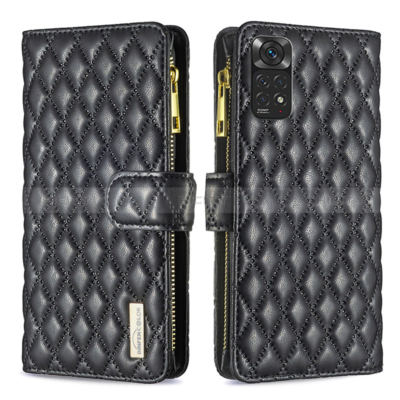 Funda de Cuero Cartera con Soporte Carcasa B12F para Xiaomi Redmi Note 11 4G (2022)