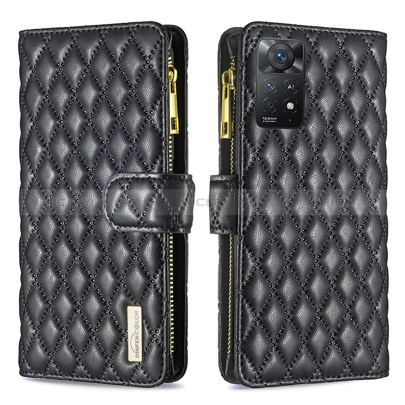 Funda de Cuero Cartera con Soporte Carcasa B12F para Xiaomi Redmi Note 11 Pro 5G