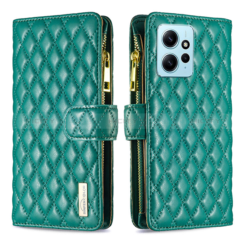 Funda de Cuero Cartera con Soporte Carcasa B12F para Xiaomi Redmi Note 12 4G