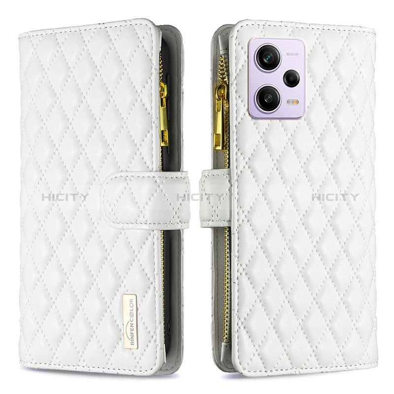 Funda de Cuero Cartera con Soporte Carcasa B12F para Xiaomi Redmi Note 12 Pro 5G