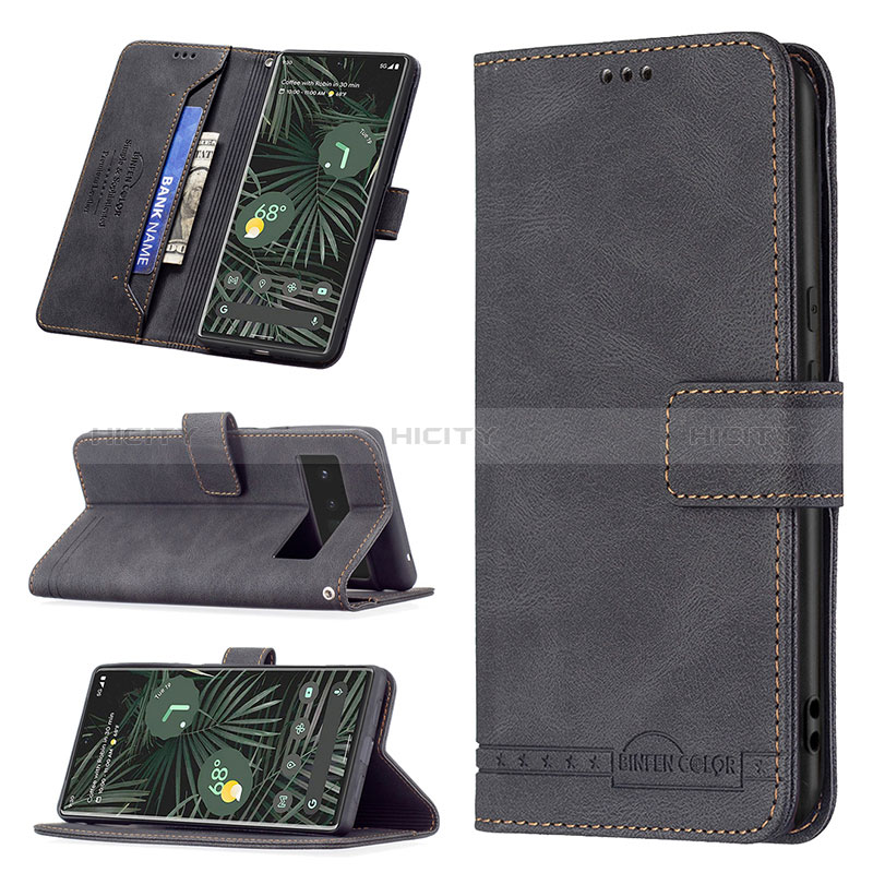 Funda de Cuero Cartera con Soporte Carcasa B13F para Google Pixel 6 Pro 5G