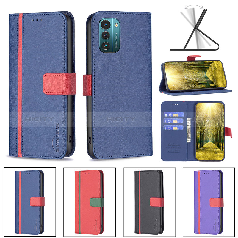 Funda de Cuero Cartera con Soporte Carcasa B13F para Nokia G11