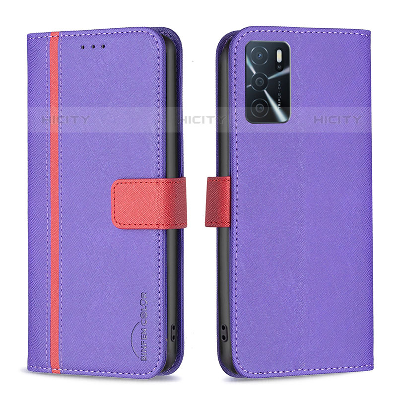 Funda de Cuero Cartera con Soporte Carcasa B13F para Oppo A16s