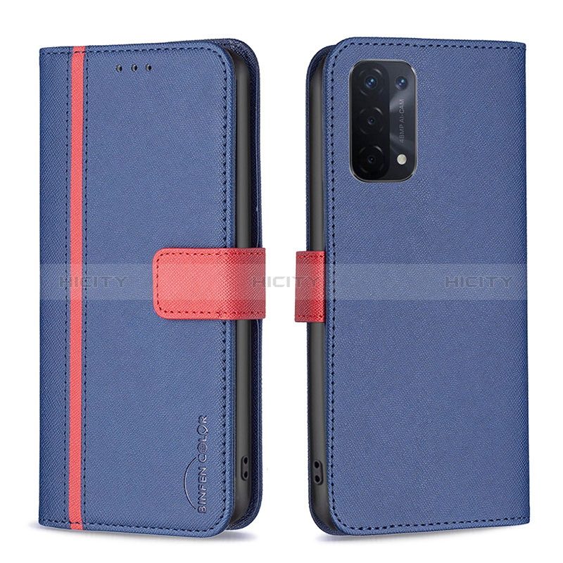 Funda de Cuero Cartera con Soporte Carcasa B13F para Oppo A54 5G