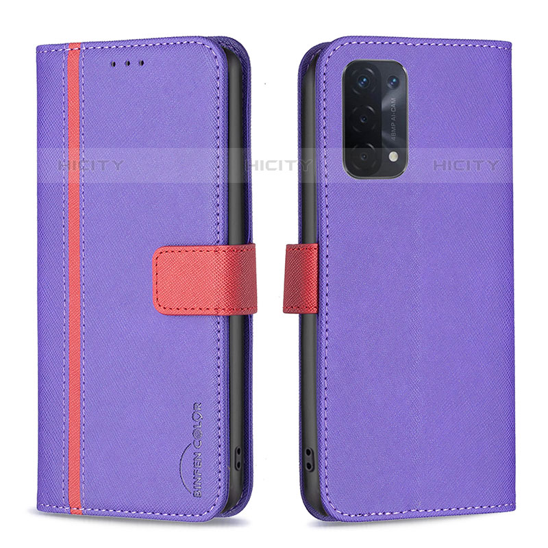 Funda de Cuero Cartera con Soporte Carcasa B13F para Oppo A93 5G