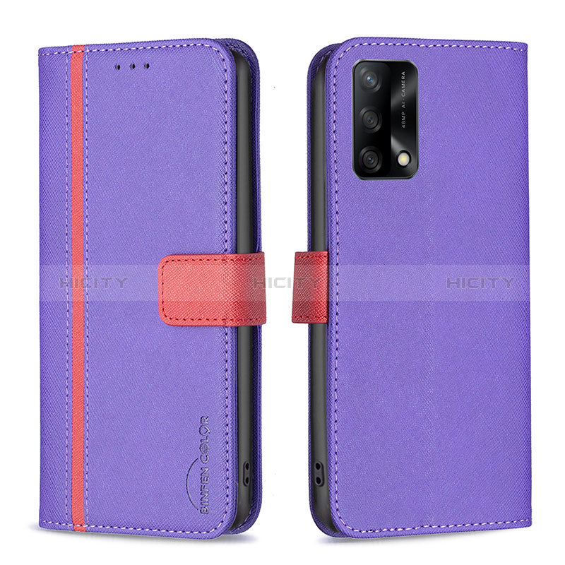 Funda de Cuero Cartera con Soporte Carcasa B13F para Oppo A95 4G