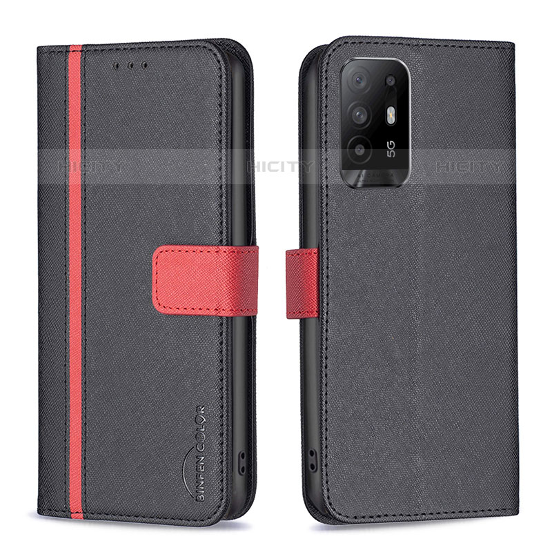 Funda de Cuero Cartera con Soporte Carcasa B13F para Oppo A95 5G