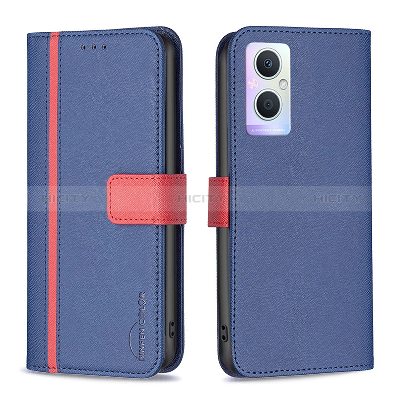 Funda de Cuero Cartera con Soporte Carcasa B13F para Oppo A96 5G