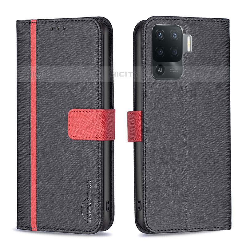 Funda de Cuero Cartera con Soporte Carcasa B13F para Oppo F19 Pro