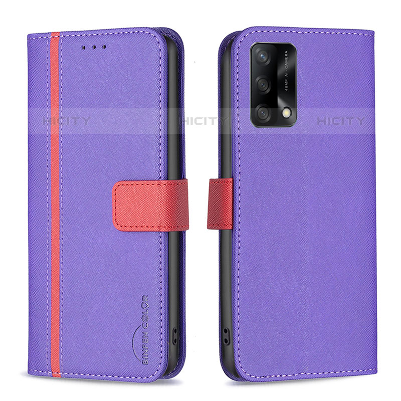 Funda de Cuero Cartera con Soporte Carcasa B13F para Oppo Reno6 Lite