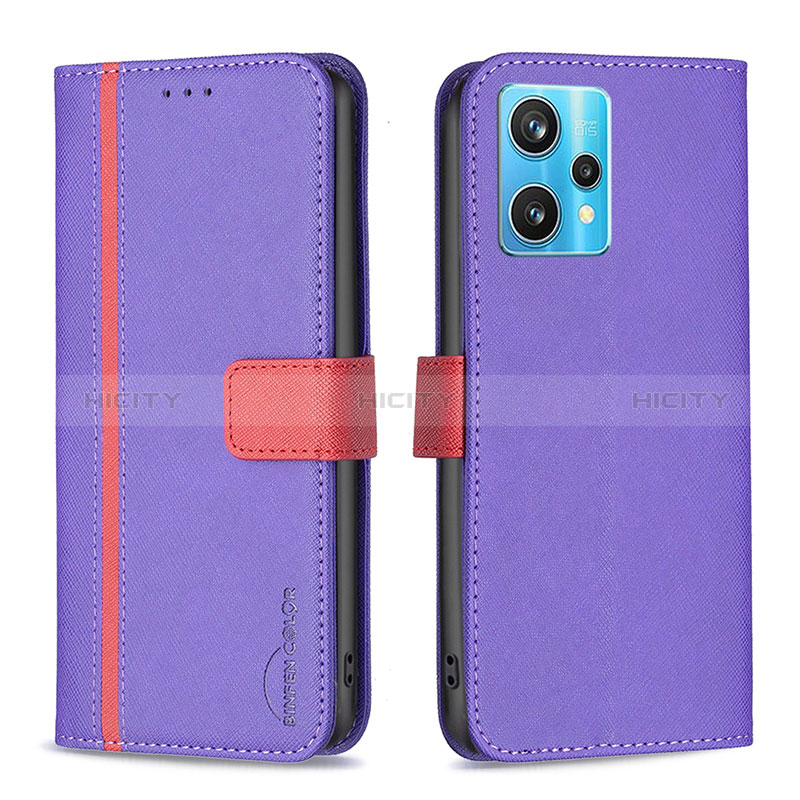 Funda de Cuero Cartera con Soporte Carcasa B13F para Realme 9 4G