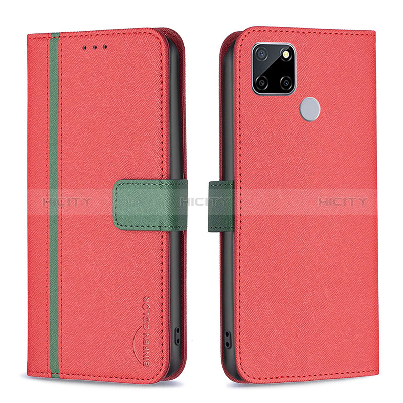 Funda de Cuero Cartera con Soporte Carcasa B13F para Realme C12