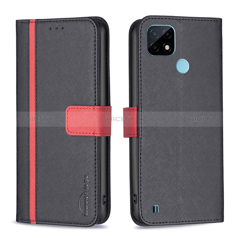 Funda de Cuero Cartera con Soporte Carcasa B13F para Realme C21