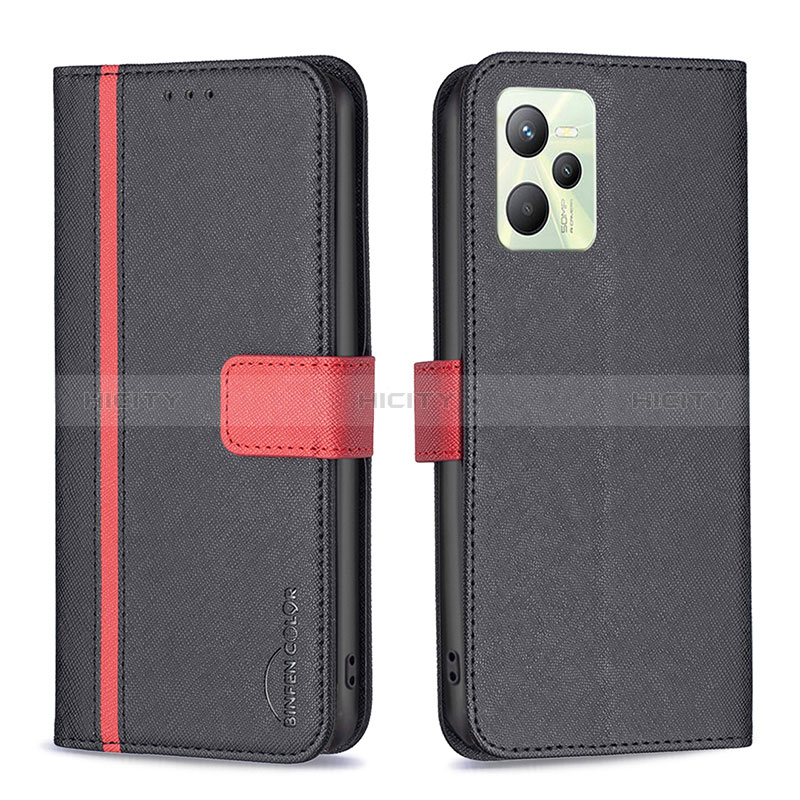 Funda de Cuero Cartera con Soporte Carcasa B13F para Realme Narzo 50A Prime