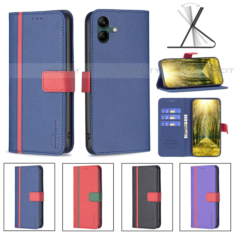 Funda de Cuero Cartera con Soporte Carcasa B13F para Samsung Galaxy A04E