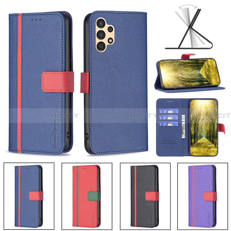 Funda de Cuero Cartera con Soporte Carcasa B13F para Samsung Galaxy A13 4G