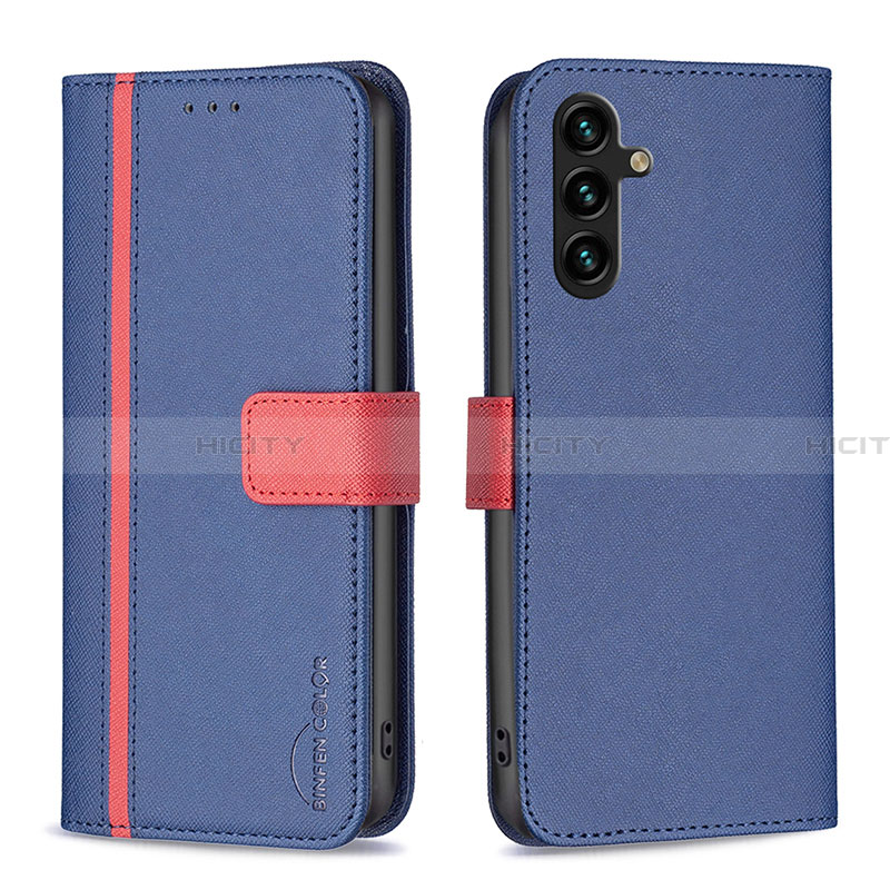 Funda de Cuero Cartera con Soporte Carcasa B13F para Samsung Galaxy A13 5G Azul