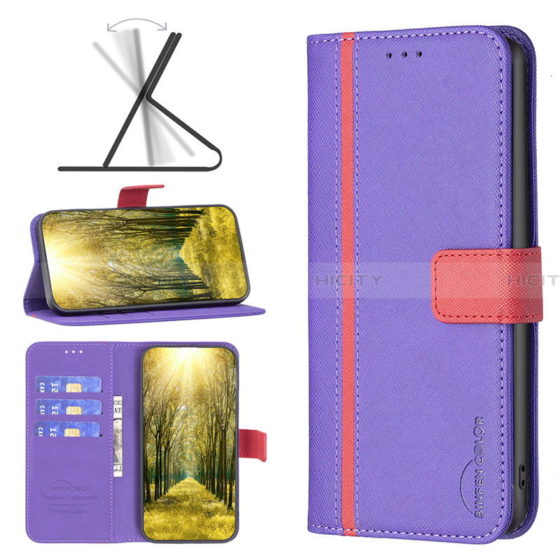 Funda de Cuero Cartera con Soporte Carcasa B13F para Samsung Galaxy A22 5G