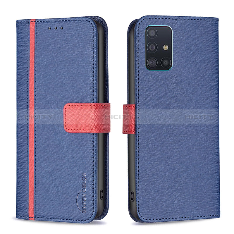 Funda de Cuero Cartera con Soporte Carcasa B13F para Samsung Galaxy A51 4G