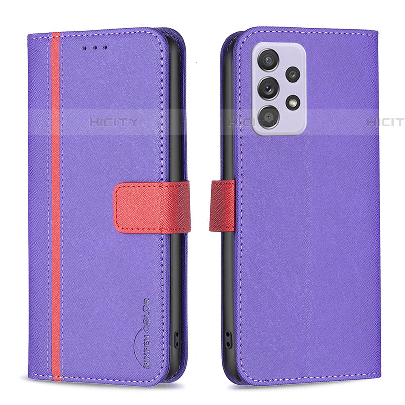 Funda de Cuero Cartera con Soporte Carcasa B13F para Samsung Galaxy A52 5G