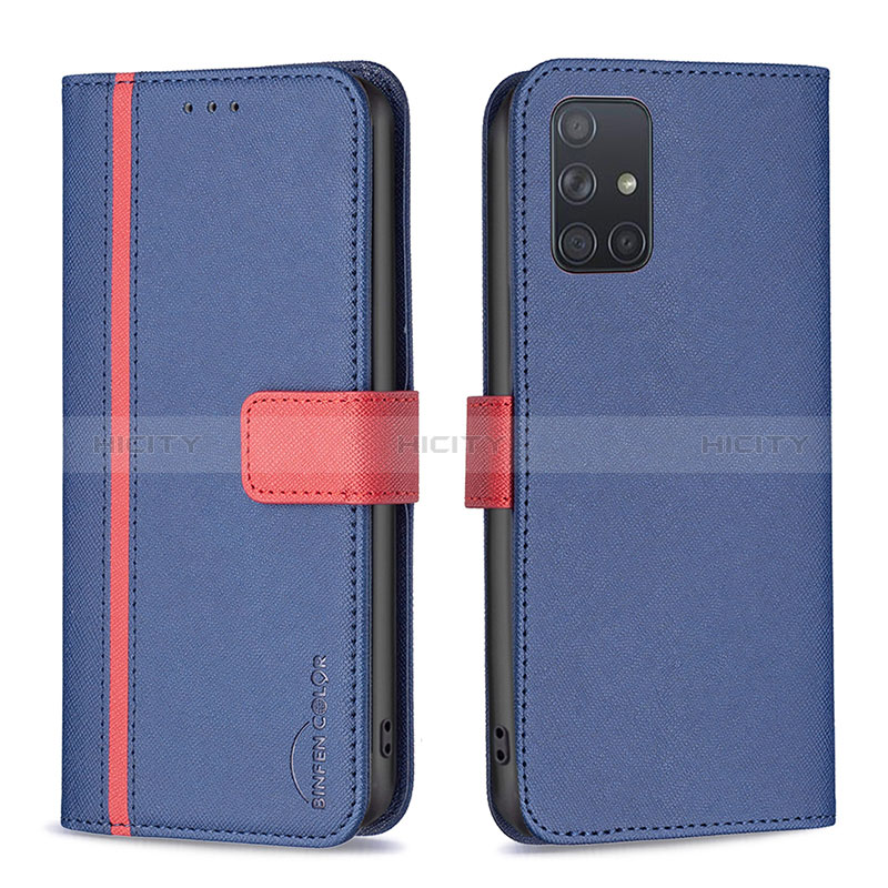 Funda de Cuero Cartera con Soporte Carcasa B13F para Samsung Galaxy A71 5G