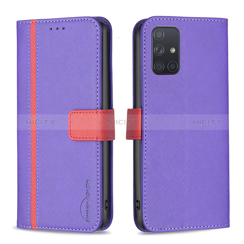 Funda de Cuero Cartera con Soporte Carcasa B13F para Samsung Galaxy A71 5G