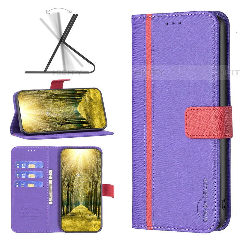 Funda de Cuero Cartera con Soporte Carcasa B13F para Samsung Galaxy F04