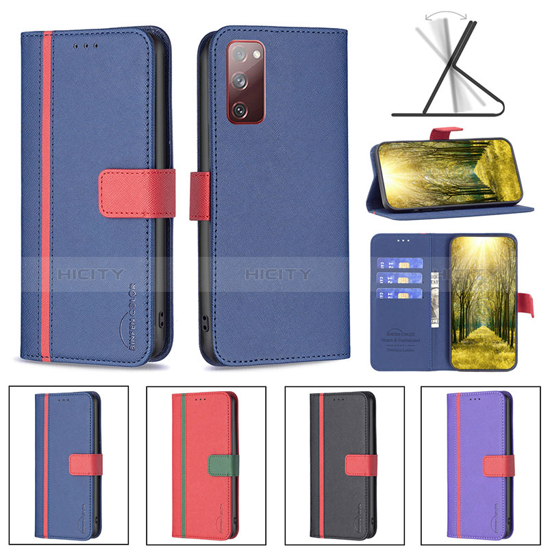 Funda de Cuero Cartera con Soporte Carcasa B13F para Samsung Galaxy S20 FE 5G